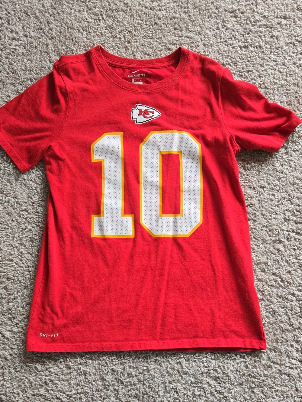Nike Kids Red Kansas City Chiefs #10 Tee Hill